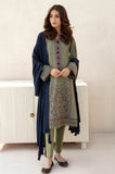 Jazmin - 3PC Dhanak Embroidered Shirt With Dhanak Embroidered Dupatta and Trouser - SS0906