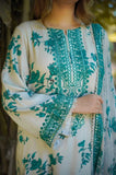 Aneelas - 3PC Lawn Printed Shirt with Lawn Printed Dupatta and Trouser - SS0853