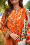 Baroque - 3PC Lawn Printed Shirt with Lawn Printed Dupatta and Trouser - SS0839