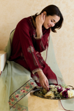 Mishkaa - 3PC Lawn Embroidered Suit - SS0130