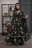 Shahijora Black Maxi Dress for Women