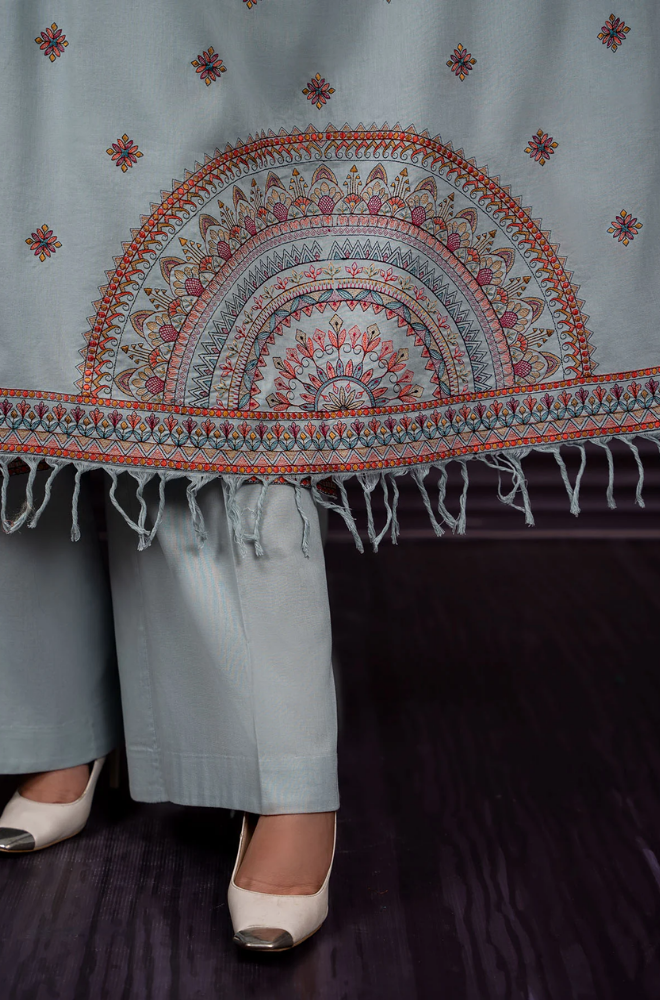 Kayseria - Winter 3PC Dhanak Embroidered Suit - SS0458