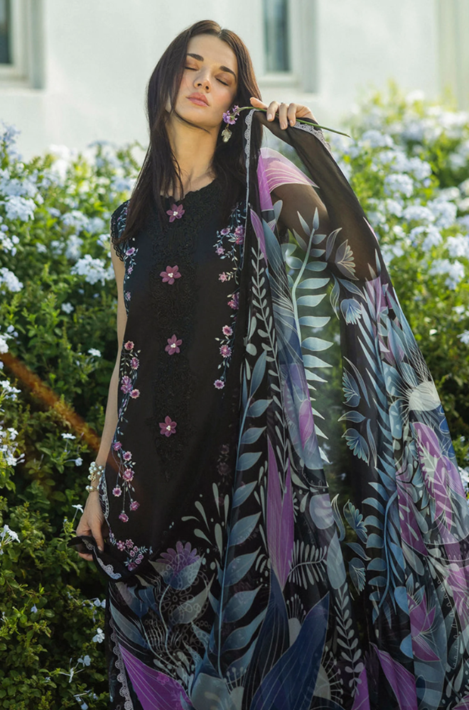 Mushq - Winter 3PC Dhanak Embroidered Suit - SS0518