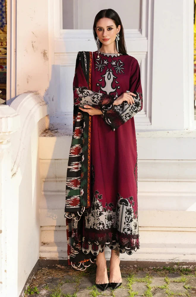 Charizma - 3PC Karandi Printed Shirt With Karandi Printed Dupatta and Trouser - SS0946