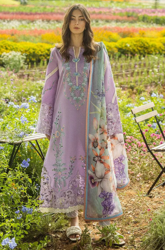 MUSHQ - Lawn Embroidered Suit -SSB0316