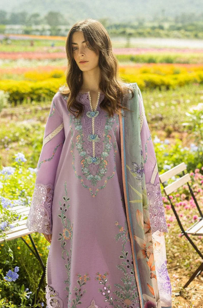 MUSHQ - Lawn Embroidered Suit -SSB0316