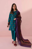 NishatLinen - 3 Piece - Dhanak Embroidered Suit - SB0131