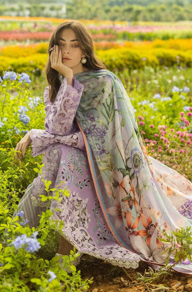 MUSHQ - Lawn Embroidered Suit -SSB0316