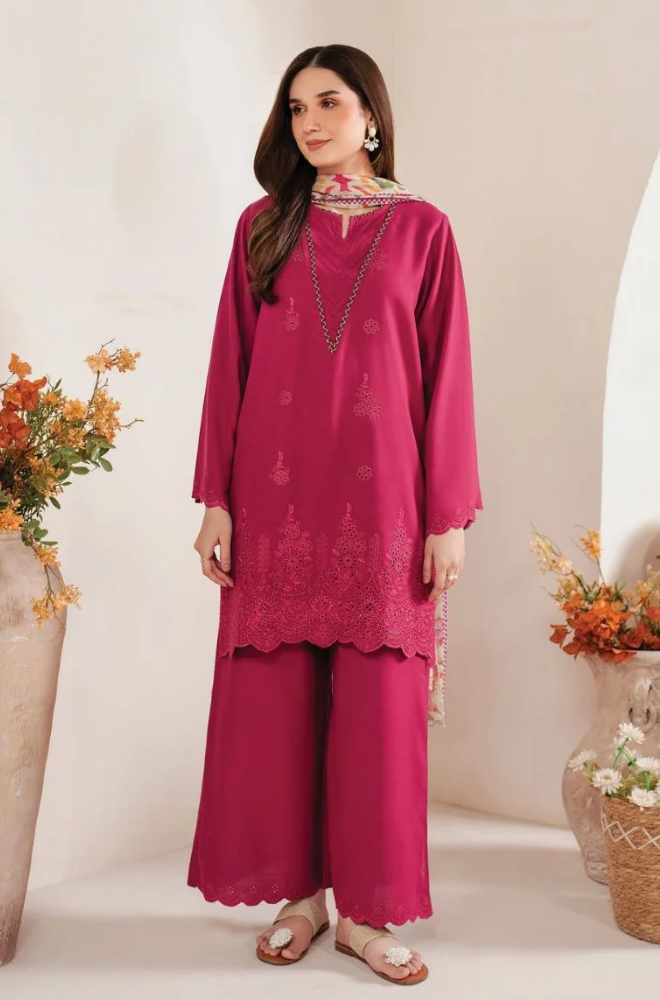 Shanzay - 3PC Lawn Embroidered Suit - SS0226
