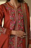 Binilyas - Winter 3PC Dhanak Embroidered Suit - SS0511