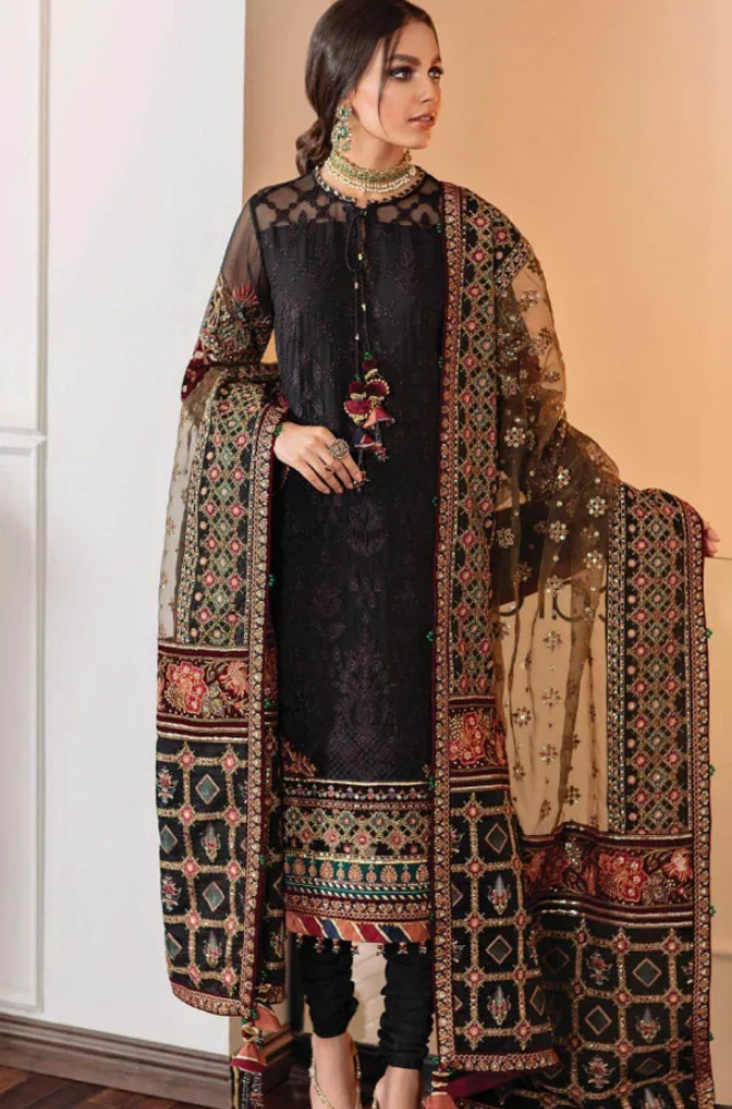 Baroque- 3 Piece - Lawn Embroidered Suit - SN0011