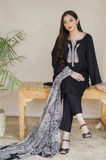 Asling- 3 Piece - Dhanak Embroidered Suit- SRZ0110