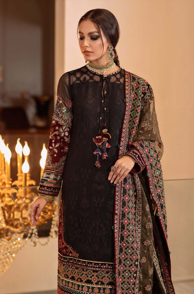 Baroque- 3 Piece - Lawn Embroidered Suit - SN0011