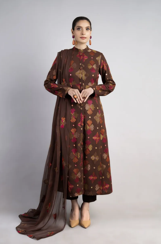 Bareeze - 3PC Lawn Embroidered Suit - SA0105