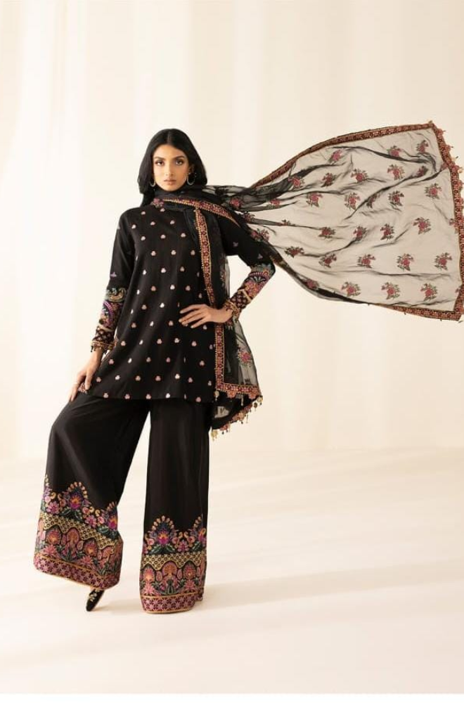 Summer 3PC Lawn Embroidered Suit - SS0676