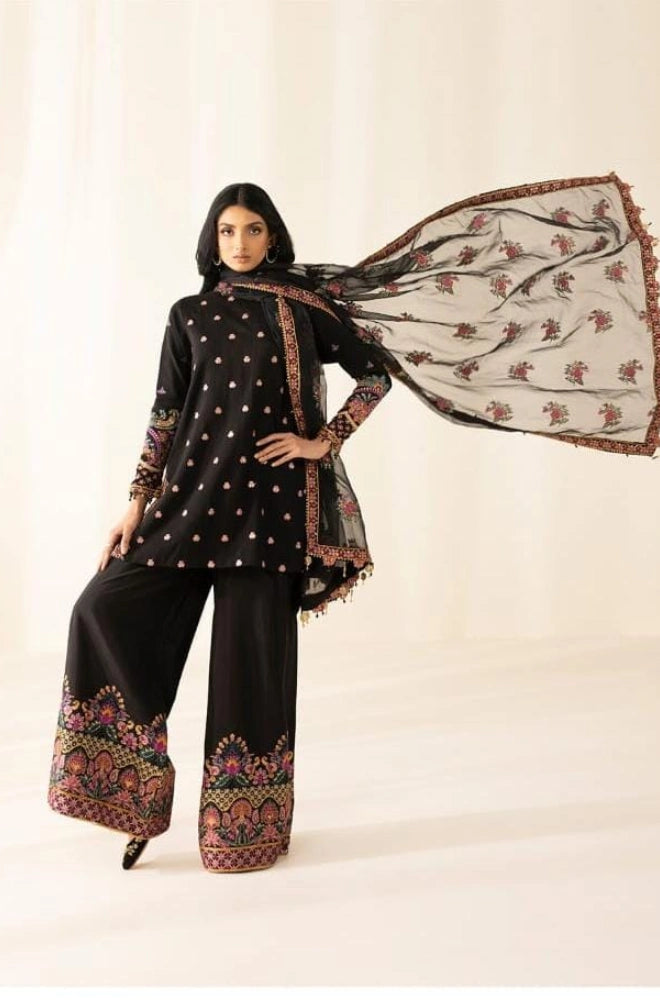 CHARIZMA - 3PC Lawn Embroidered Shirt with Chiffon Embroidered Dupatta and Trouser - SS0676