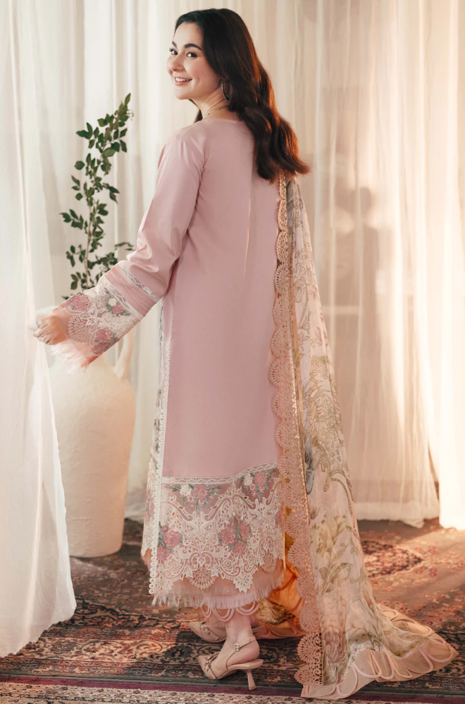Qalamkar - 3PC Lawn ChickenKari Embroidered Suit - SA0102