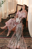 Qalamkar - 3PC Lawn ChickenKari Embroidered Suit - SA0102