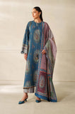 Baroque -  3PC Karandi Printed Shirt With Karandi Printed Dupatta and Trouser - SS0948