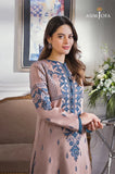 Asim Jofa - 3PC Dhanak Embroidered Shirt with Chiffon Dupatta and Trouser - SS0917