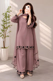 3PC Lawn Embroidered Shirt With Chiffon Embroidered Dupatta and Trouser - SS0923