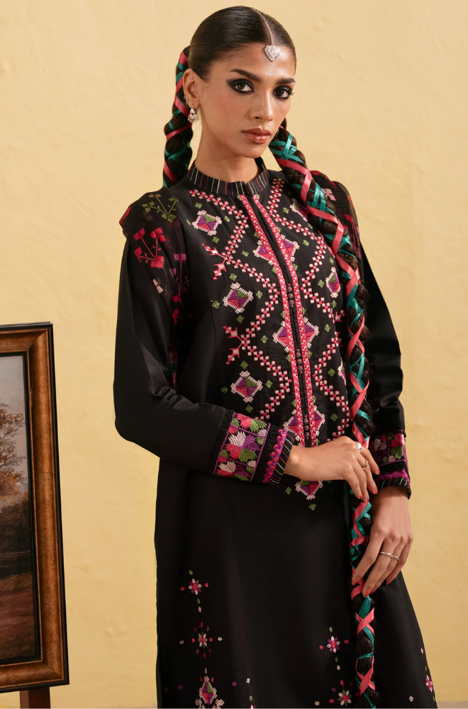 Sapphire - Winter 3PC Dhanak Embroidered Suit - SS0477