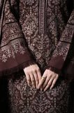 Zaib - 3PC Dhanak Embroidered Shirt With Dhanak Embroidered Dupatta and Trouser - SS01122