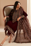 JAZMIN - Winter 3PC Velvet Embroidered Suit - SS0531