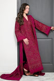 Zaib - 3PC Dhanak Embroidered Shirt With Dhanak Embroidered Dupatta and Trouser - SS01123