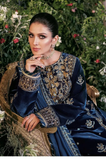 Asim Jofa - Winter 3PC Velvet Embroidered Suit - SS0532