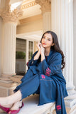 Aisling - 3PC Dhanak Embroidered Shirt With Dhanak Embroidered Dupatta and Trouser - SS0876