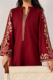 Izel Apparel - 2PC Dhanak Plain Shirt and Trouser - SS0921