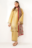 Jazmin - Winter 3PC Dhanak Embroidered Suit - SS0519