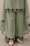3PC Lawn Embroidered Shirt With Chiffon Embroidered Dupatta and Trouser - SS0931