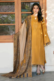 IZEL - 3PC Dhanak Embroidered Shirt With Wool Printed Dupatta and Trouser - SS0997