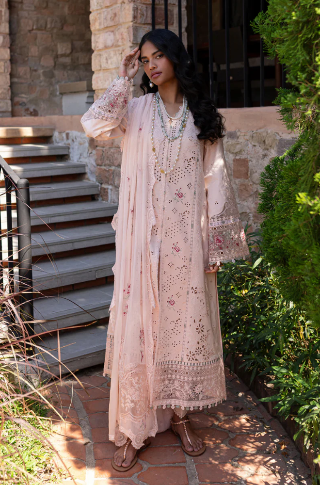QalamKar - Summer 3PC Lawn Embroidered Suit - SS0616