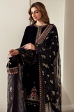 JAZMIN - Winter 3PC Velvet Embroidered Suit - SS0533