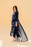 Seran - 3PC Dhanak Embroidered Shirt With Chiffon Dupatta and Trouser - SS0900