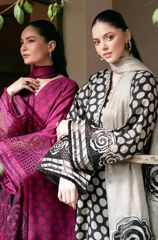Baroque - Winter 3PC Khaddar Digital Printed Dress - SS0512