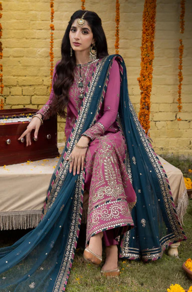 Asim Jofa - 3PC Lawn Embroidered Suit -SS0308