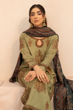 Mohagni - 3PC Dhanak Embroidered Shirt With Printed Dupatta and Trouser -SS0983