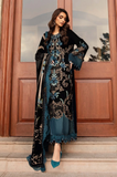 Kayseria -Winter 3PC Velvet Embroidered Suit - SS0521