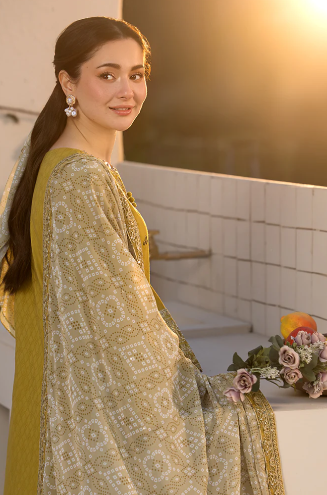 Laam - Winter 3PC Dhanak Embroidered Suit- SS0285