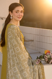 Laam - Winter 3PC Dhanak Embroidered Suit- SS0285