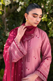 XENIA - 3PC Lawn Embroidered Shirt with Chiffon Embroidered Dupatta and Trouser - SS0658