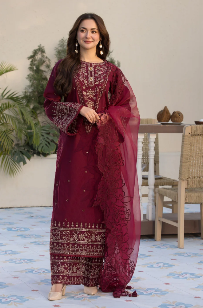 Allys - 3PC Lawn Embroidered Suit - SS0113