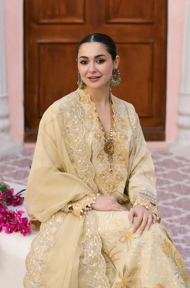 Sapphire - Winter 3PC Dhanak Embroidered Suit - SS0478