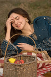 ALLYS - 3PC Lawn Embroidered Shirt with Chiffon Embroidered Dupatta and Trouser - SS0127