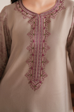 Garnet - Winter 3PC Dhanak Embroidered Suit - SS0232