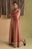 Ziva - 3PC Dhanak Embroidered Shirt With Dhanak Embroidered Dupatta and Trouser - SS01174